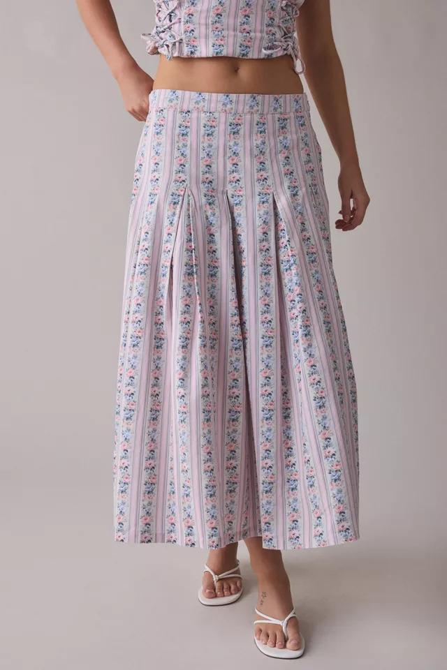 Muse Assembly Drop Waist Pleated Maxi Skirt by MUSE ASSEMBLY