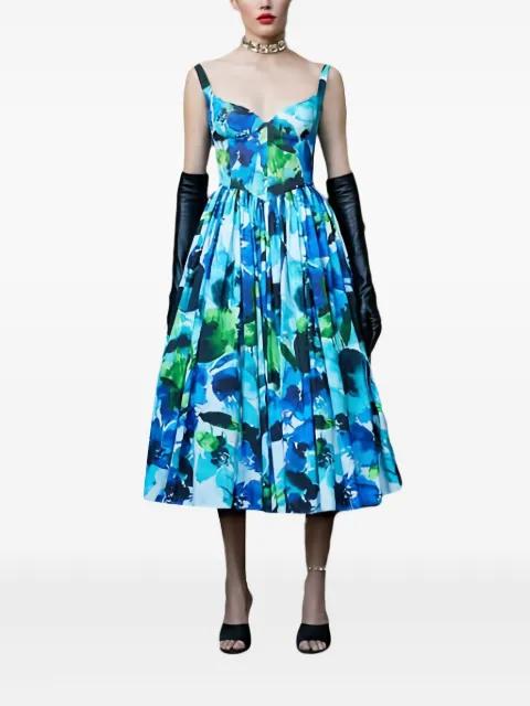 sweetheart floral midi dress by MUSEUM OF FINE CLOTHING