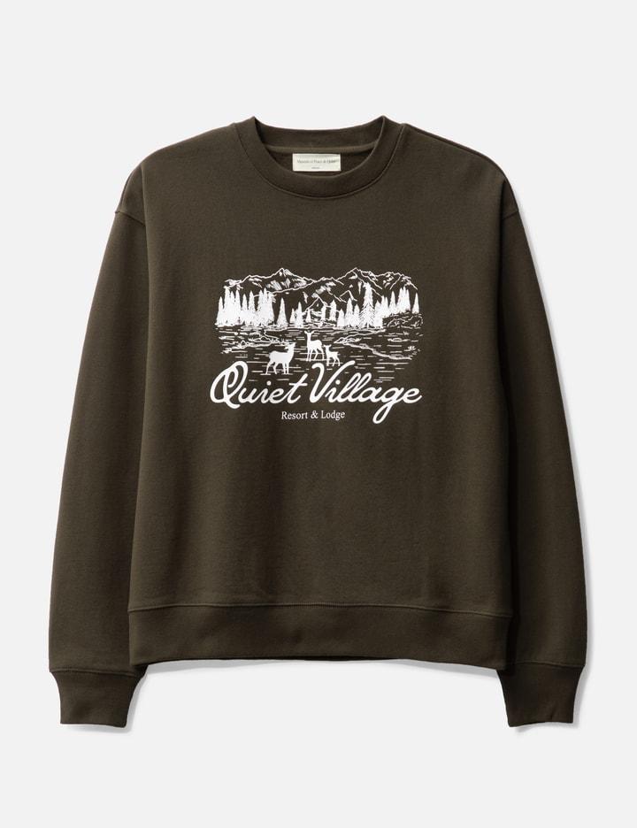 Quiet Village Crewneck Sweatshirt by MUSEUM OF PEACE AND QUIET