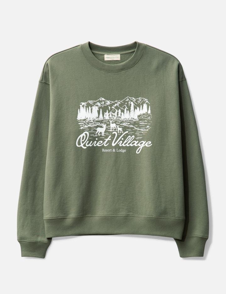 Quiet Village Crewneckweatshirt by MUSEUM OF PEACE AND QUIET