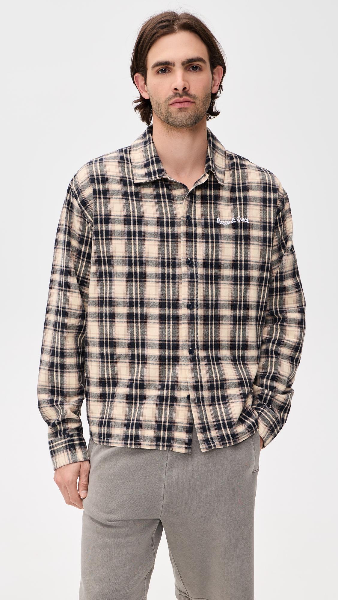 Wordmark Button Up Shirt by MUSEUM OF PEACE AND QUIET