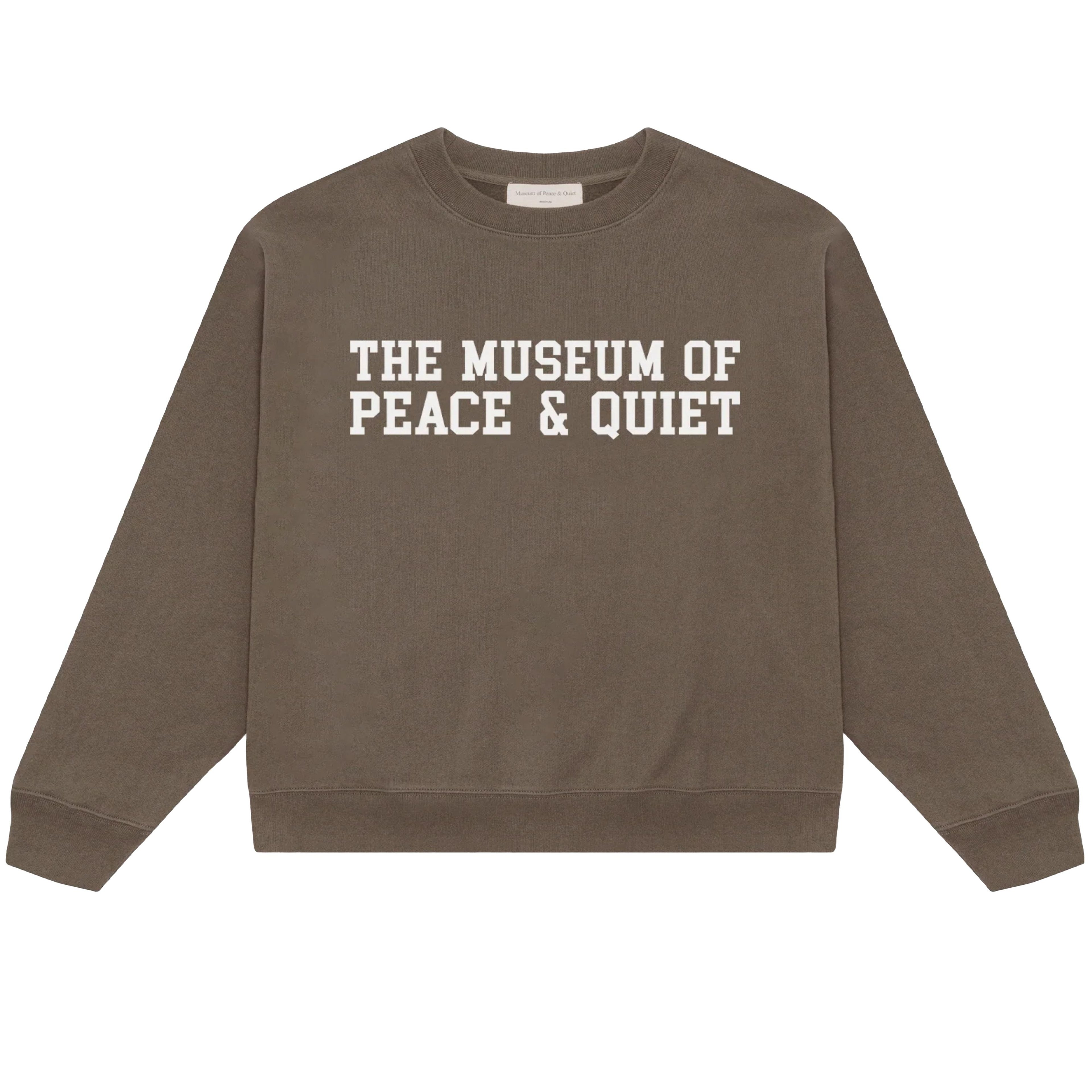 MUSEUM OF PEACE AND QUIET - Men's Campus Crewneck - (Clay) by MUSEUM OF PEACE&QUIET