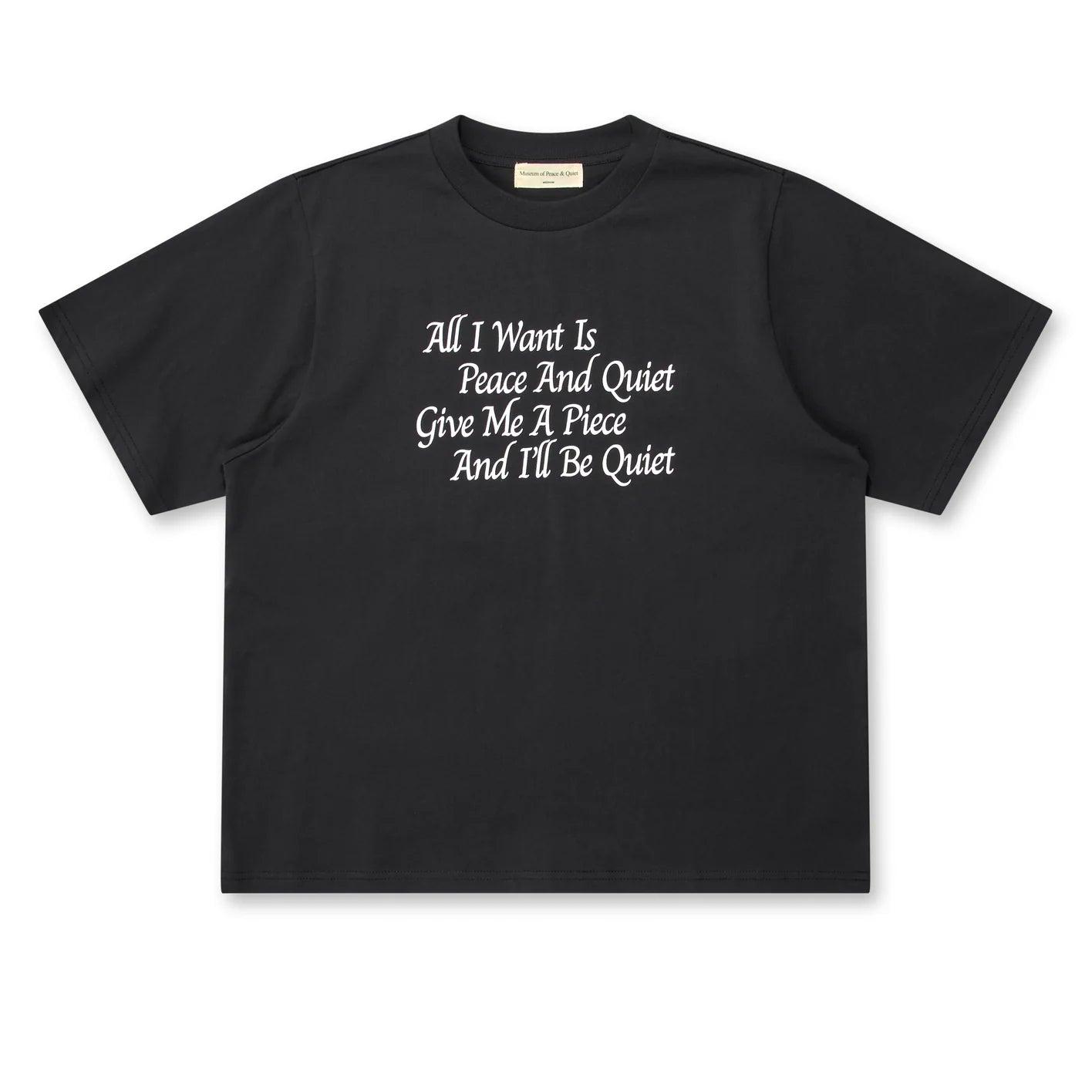 MUSEUM OF PEACE AND QUIET - Men's Haiku T-Shirt - (Black) by MUSEUM OF PEACE&QUIET