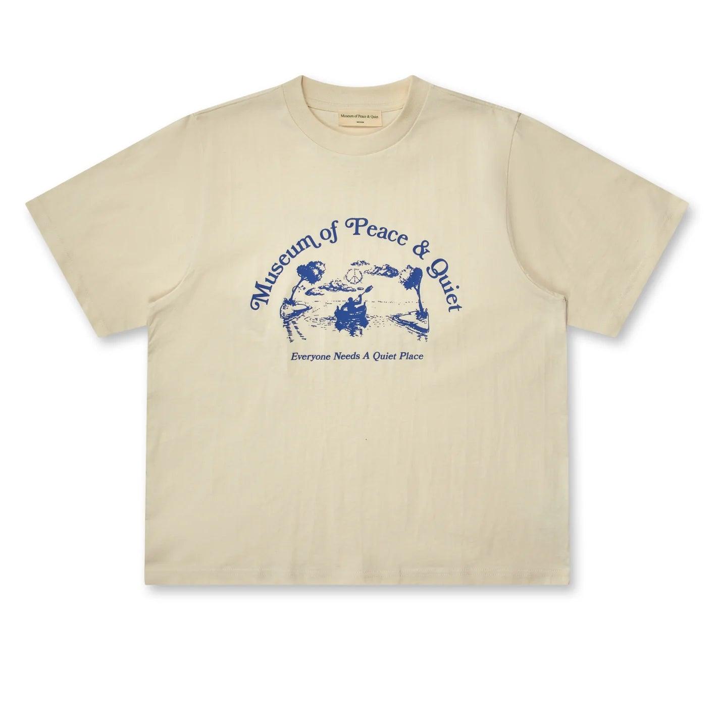 MUSEUM OF PEACE AND QUIET - Men's Quiet Place T-Shirt - (Bone) by MUSEUM OF PEACE&QUIET