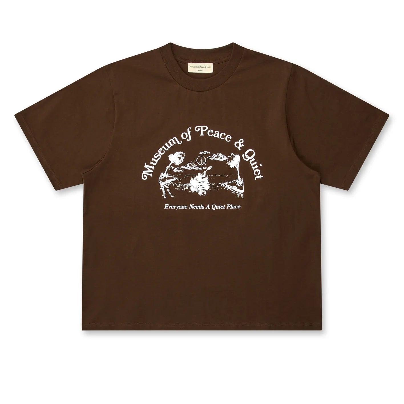 MUSEUM OF PEACE AND QUIET - Men's Quiet Place T-Shirt - (Brown) by MUSEUM OF PEACE&QUIET