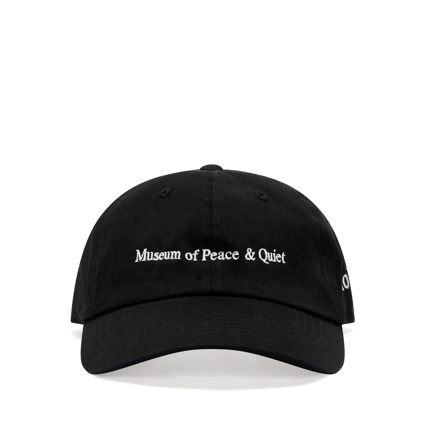 MUSEUM OF PEACE AND QUIET - Warped Dad Hat - (Black) by MUSEUM OF PEACE&QUIET