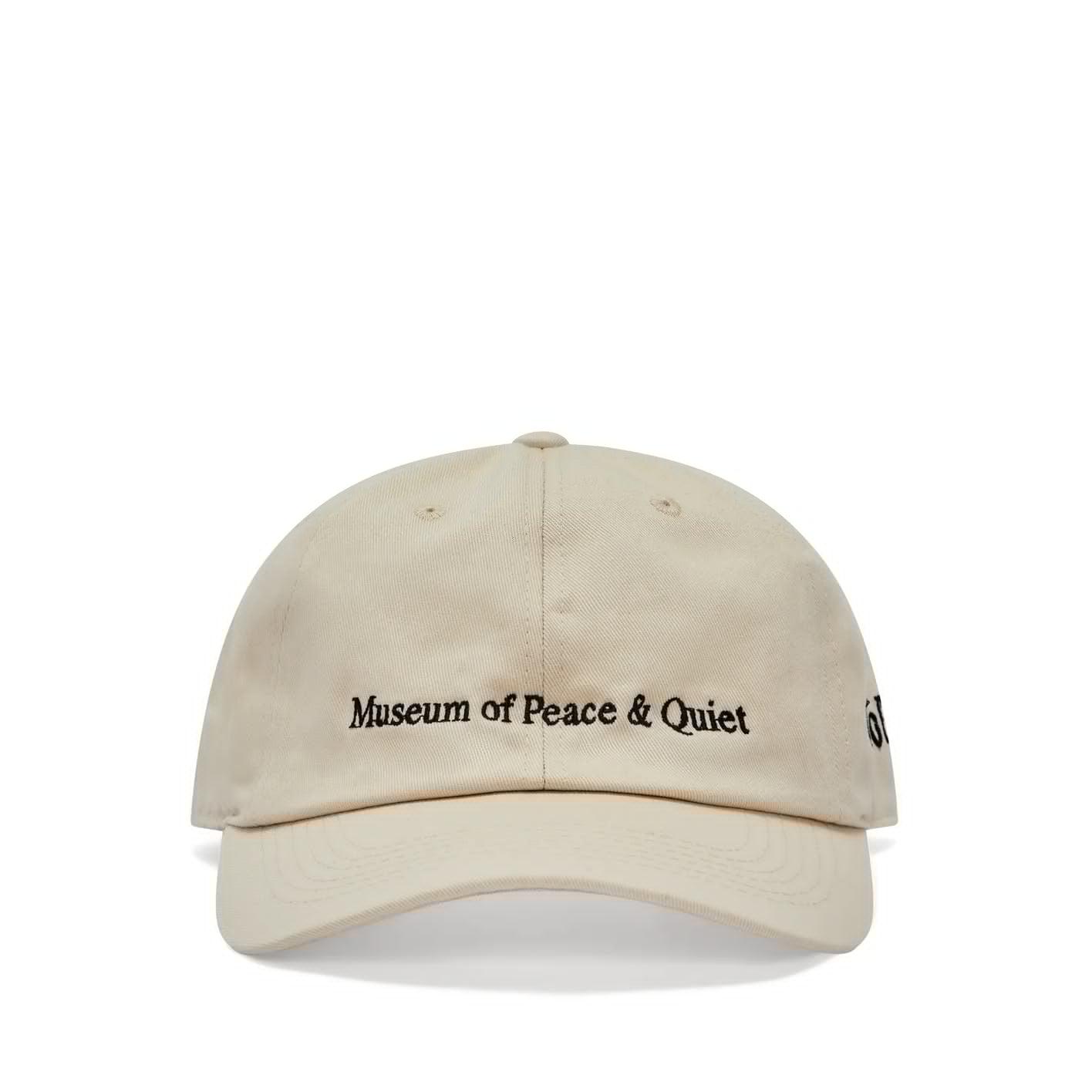 MUSEUM OF PEACE AND QUIET - Warped Dad Hat - (Bone) by MUSEUM OF PEACE&QUIET