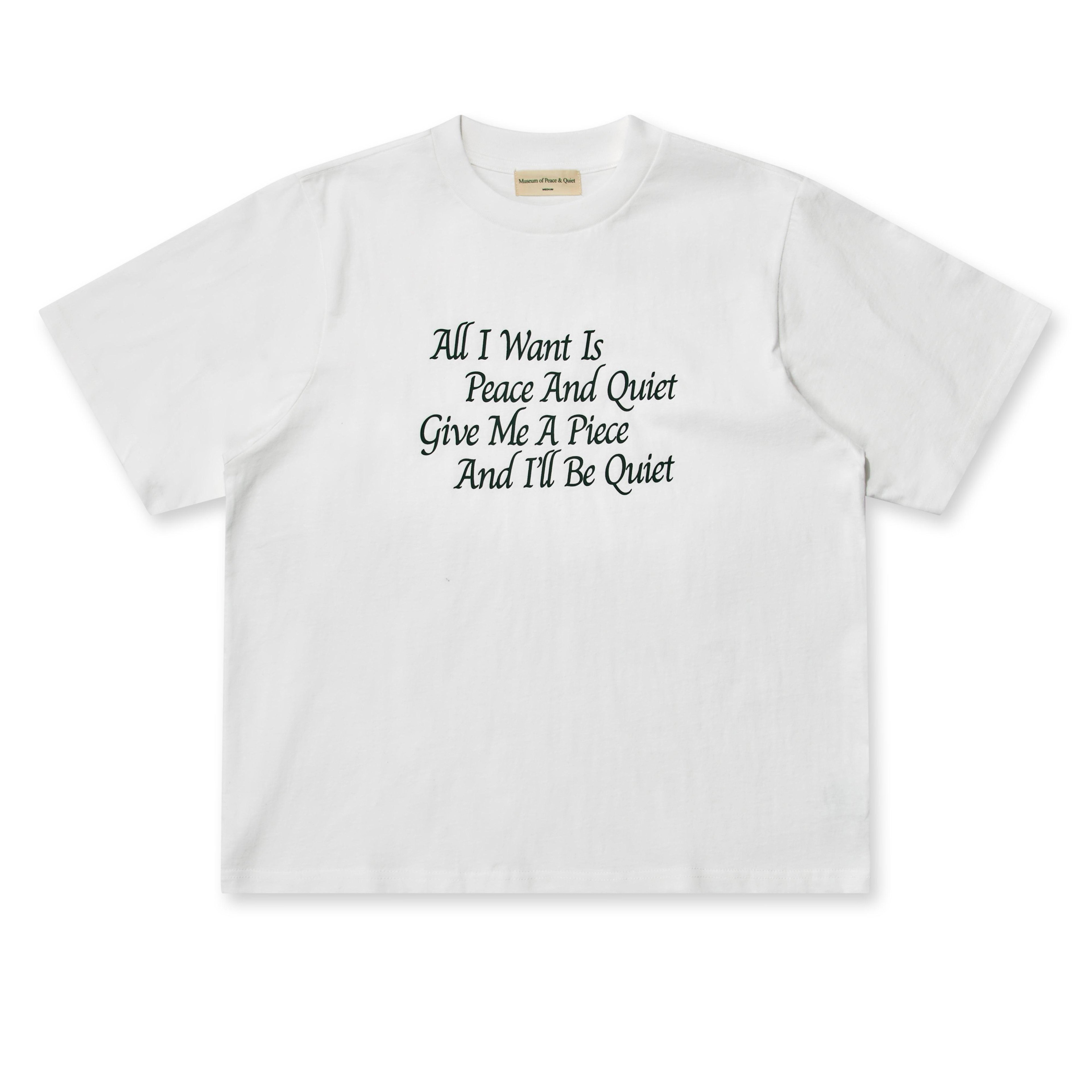 Museum Of Peace And Quiet - Men’s Haiku T-Shirt - (White) by MUSEUM OF PEACE&QUIET