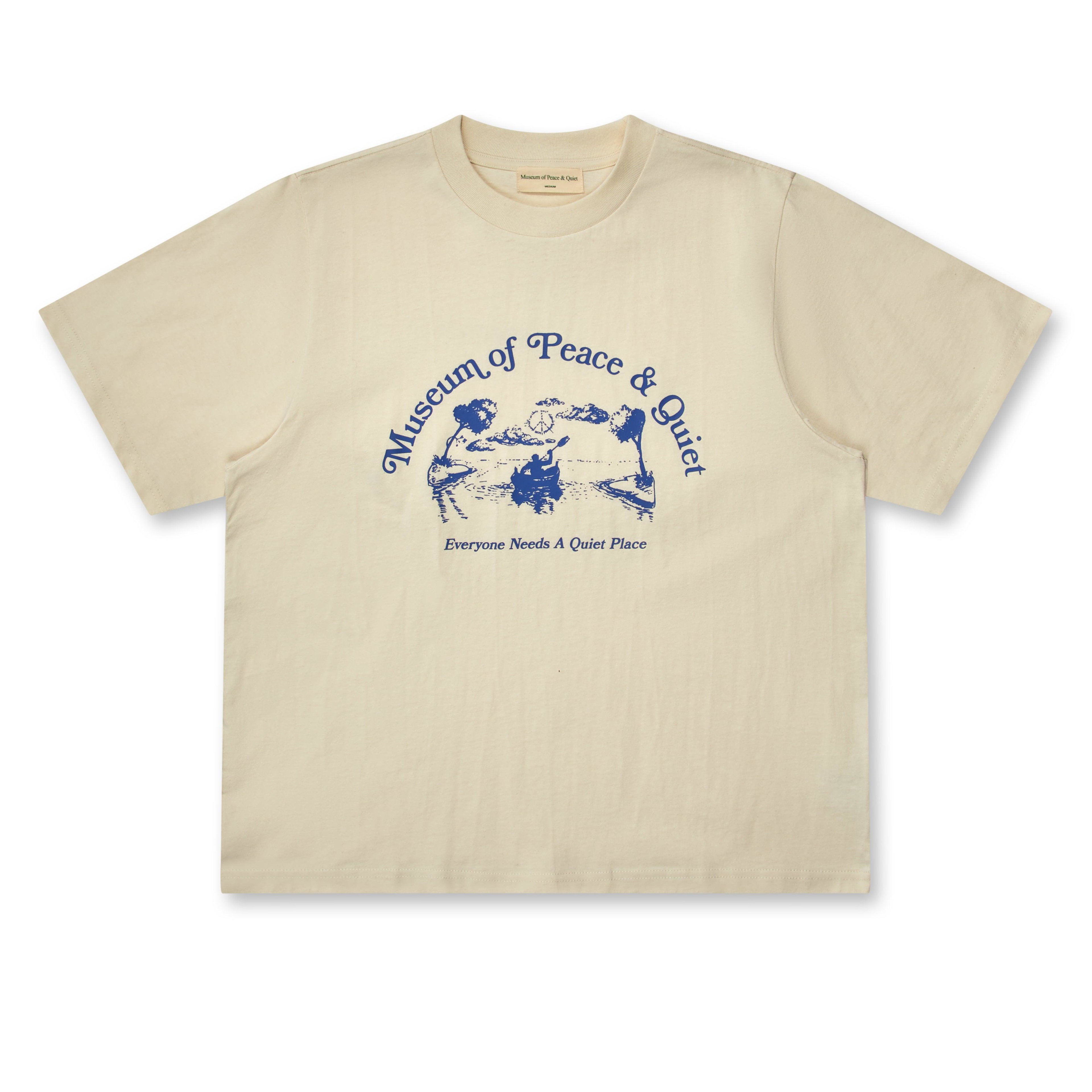 Museum Of Peace And Quiet - Men’s Quiet Place T-Shirt - (Bone) by MUSEUM OF PEACE&QUIET