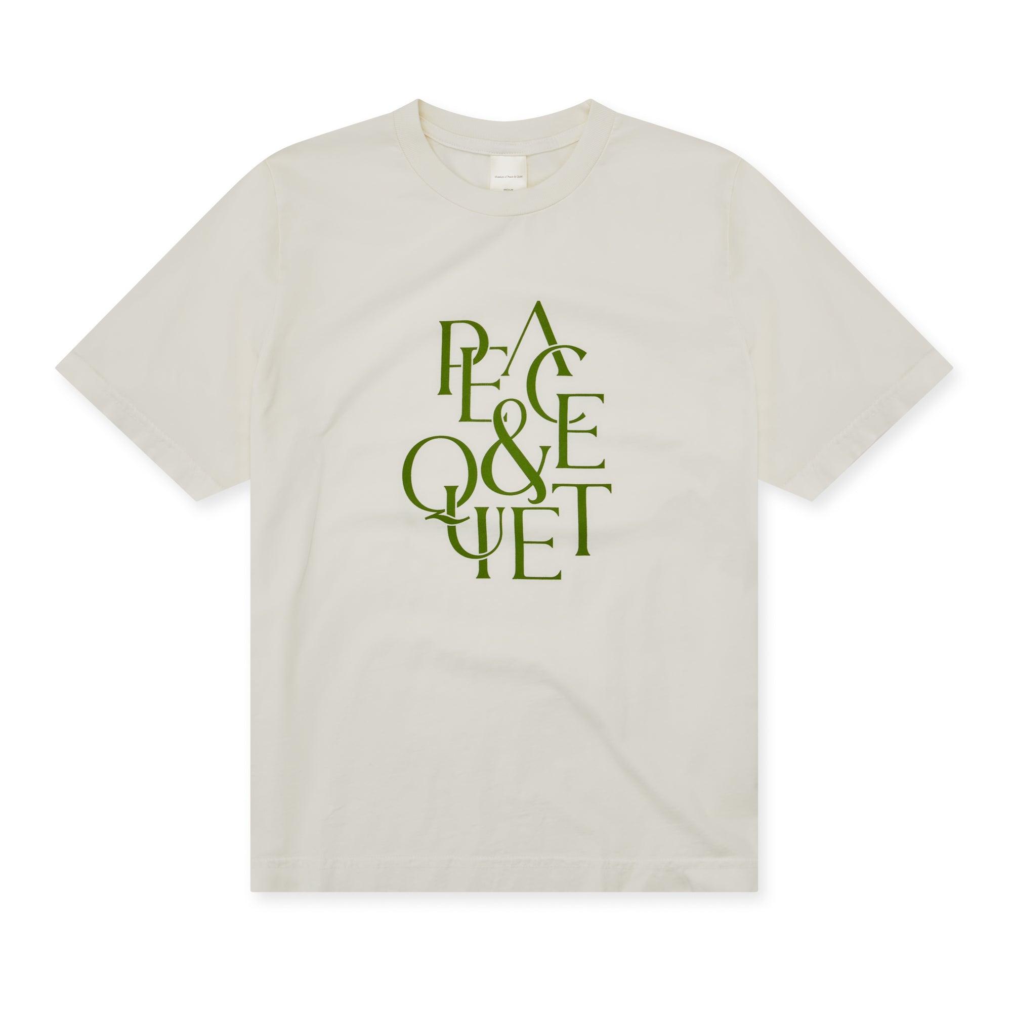 Museum Of Peace And Quiet - Serif T-Shirt - (Bone) by MUSEUM OF PEACE&QUIET