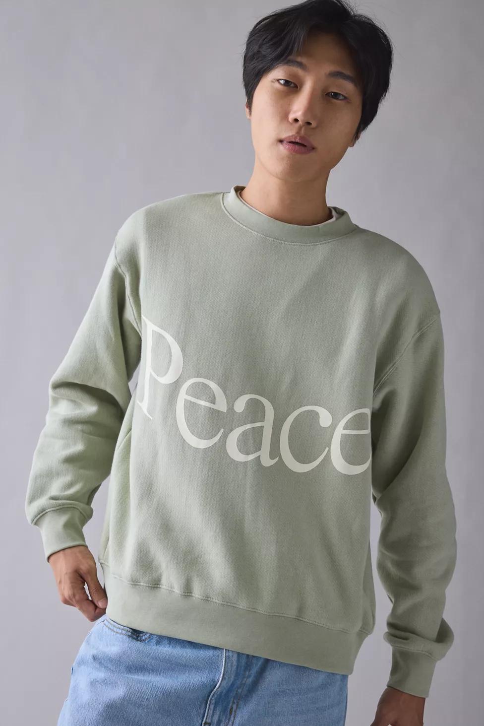 Museum Of Peace & Quiet Jumbo Wordmark Crew Neck Sweatshirt by MUSEUM OF PEACE&QUIET Museum Of Peace & Quiet Jumbo Wordmark Crew Neck Sweatshirt by MUSEUM OF PEACE&QUIET