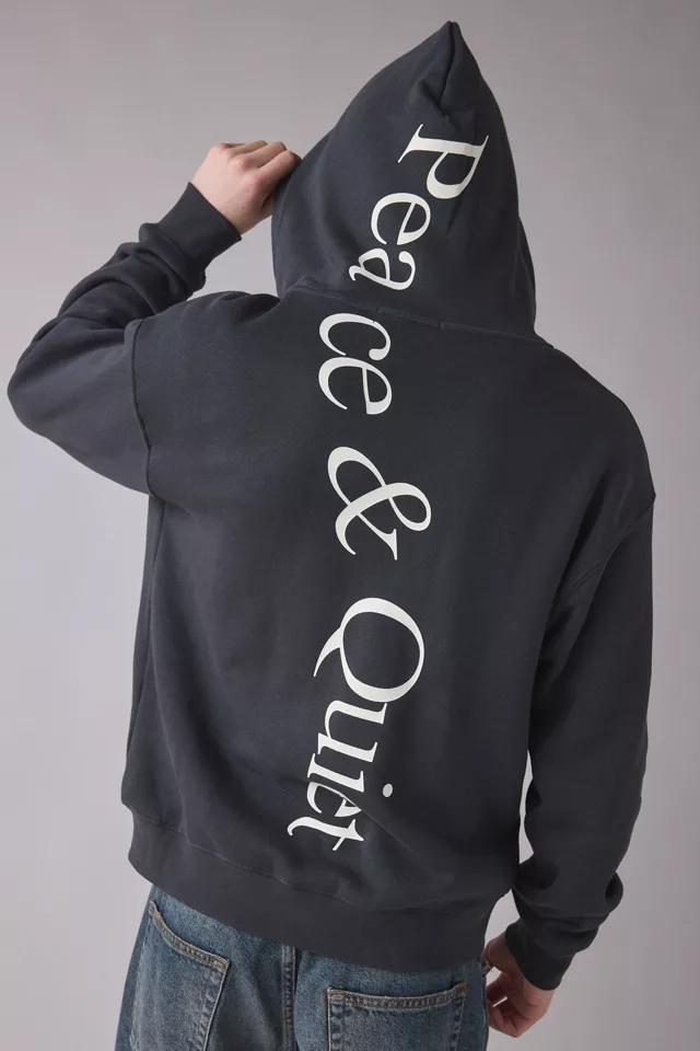 Museum Of Peace & Quiet Wordmark Zip-Up Hoodie Sweatshirt by MUSEUM OF PEACE&QUIET