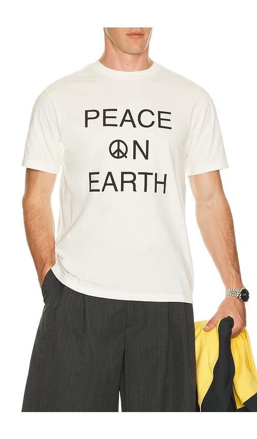 Museum of Peace and Quiet Earth T-Shirt in White by MUSEUM OF PEACE&QUIET