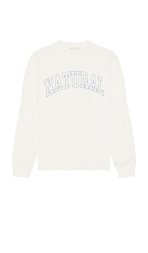 Museum of Peace and Quiet Outline Long Sleeve Shirt in White by MUSEUM OF PEACE&QUIET