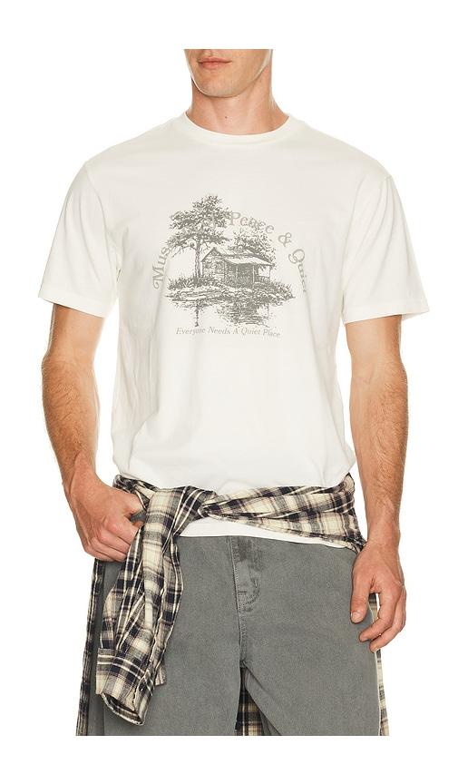 Museum of Peace and Quiet Quiet Place T-Shirt in White by MUSEUM OF PEACE&QUIET