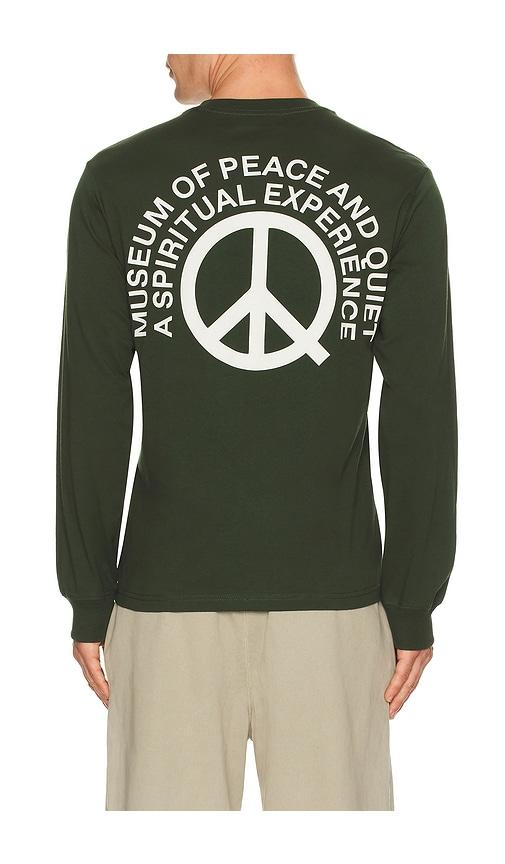 Museum of Peace and Quiet Spiritual Experience Long Sleeve T-Shirt in Green by MUSEUM OF PEACE&QUIET