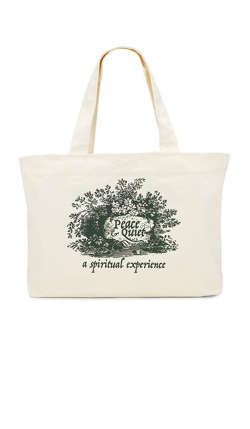 Museum of Peace and Quiet Spiritual Experience Tote Bag in Cream by MUSEUM OF PEACE&QUIET