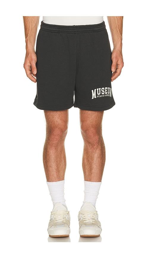 Museum of Peace and Quiet Umpq Sweatshorts in Black by MUSEUM OF PEACE&QUIET