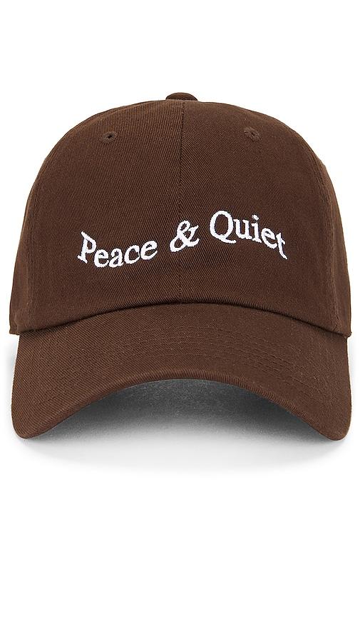 Museum of Peace and Quiet Wordmark Dad Hat in Grey by MUSEUM OF PEACE&QUIET