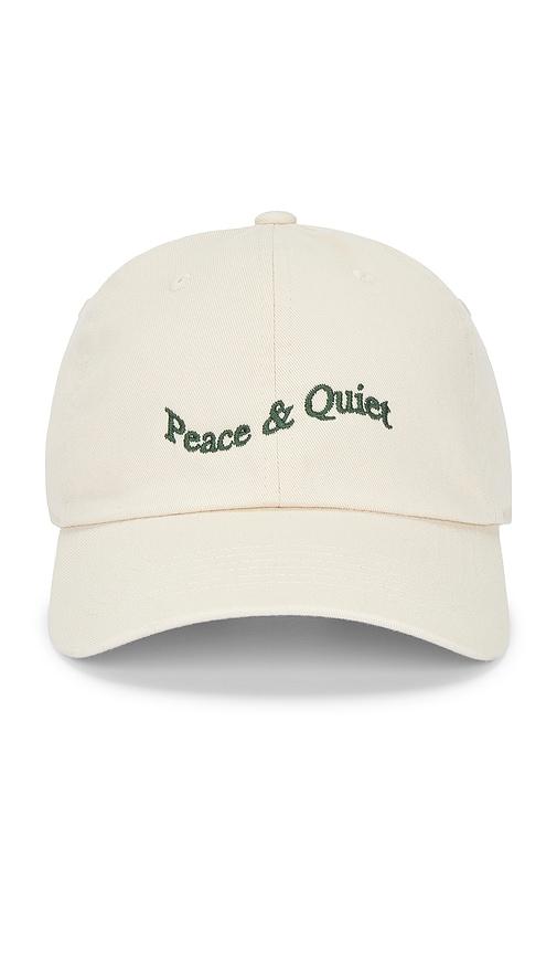 Museum of Peace and Quiet Wordmark Tye Dye Dad Hat in White by MUSEUM OF PEACE&QUIET