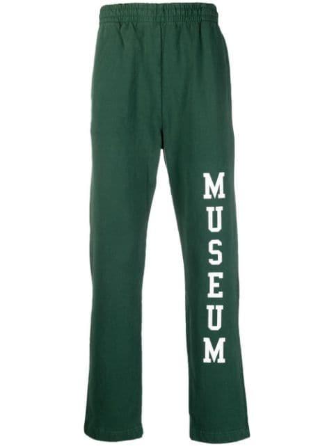 logo-print cotton pants by MUSEUM OF PEACE&QUIET