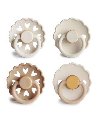 FRIGG 4-Pack Snowflake Dream Rubber Pacifiers by MUSHIE