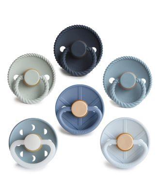 FRIGG 6-Pack Endless Sea Rubber Pacifiers by MUSHIE