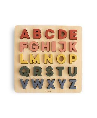 Wooden Alphabet Puzzle - Ages - 3 years + by MUSHIE