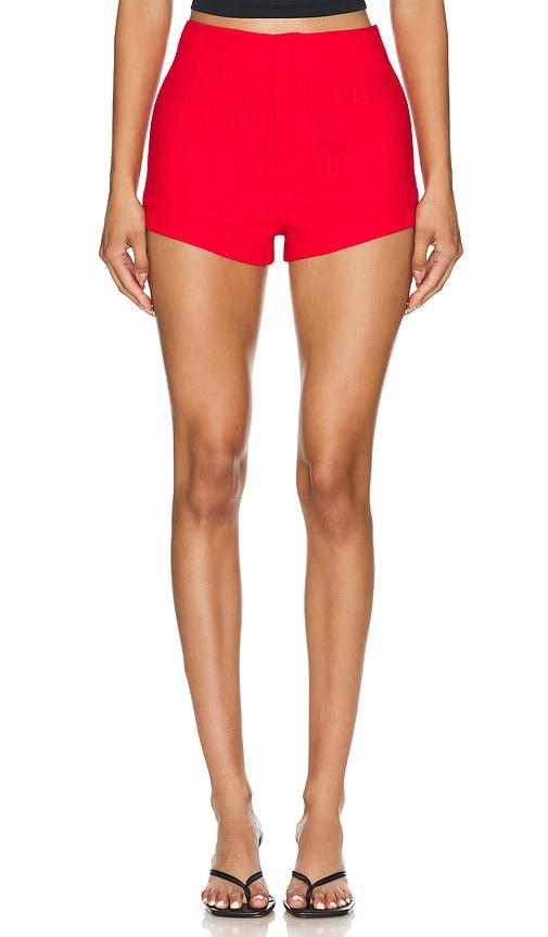 Musier Paris Soline Shorts in Red by MUSIER PARIS