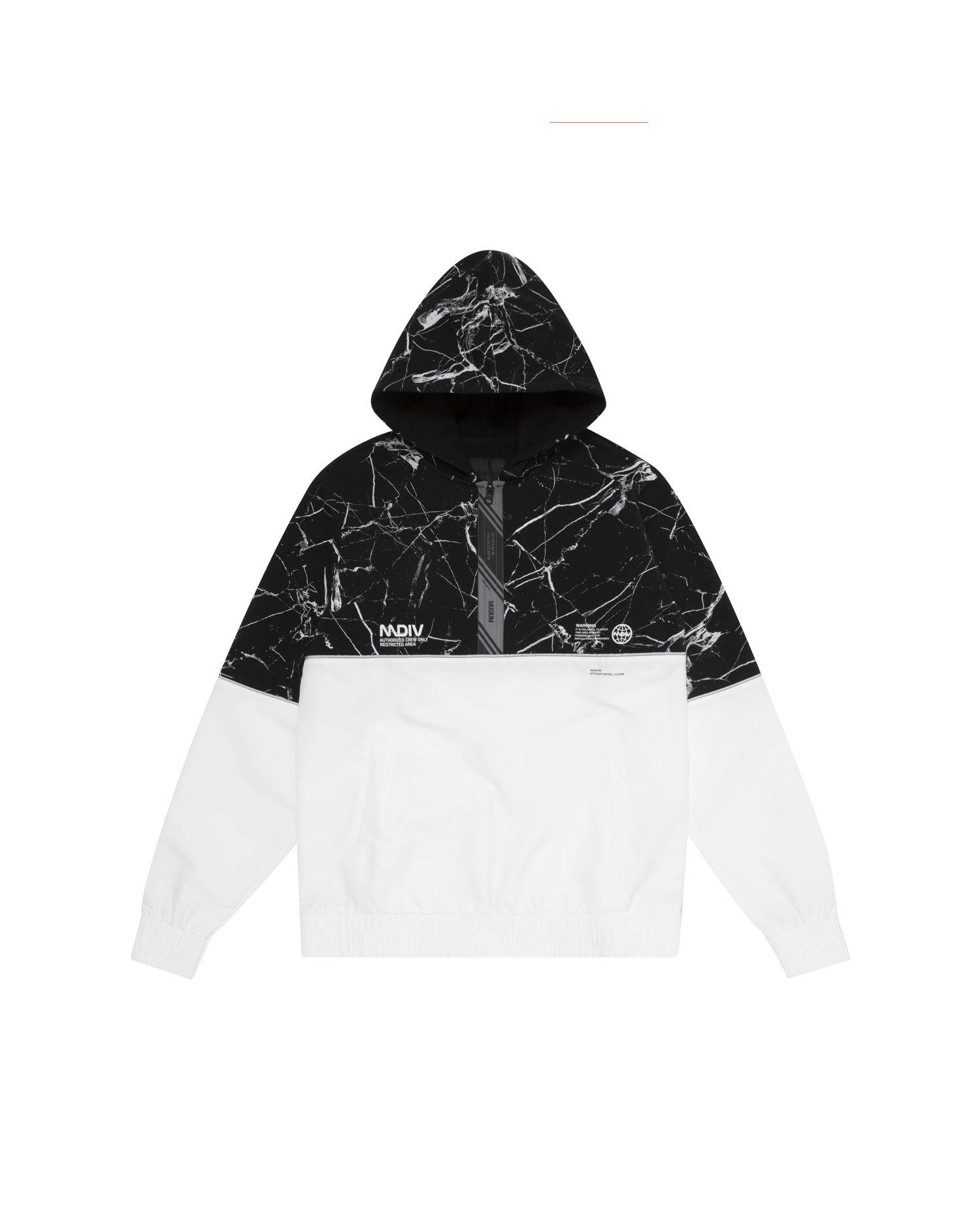 Marble effect anorak sweatshirt by MUSIUM DIV.