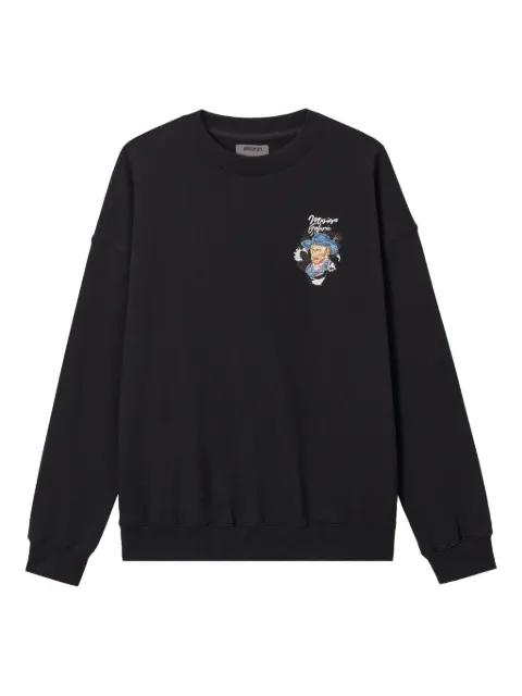 Van Gogh embroidered sweatshirt by MUSIUM DIV.