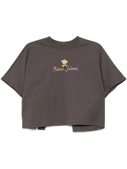bead-embellished T-shirt by MUSIUM DIV.