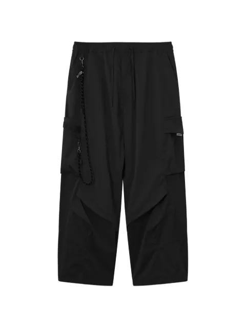 black cargo pants by MUSIUM DIV.