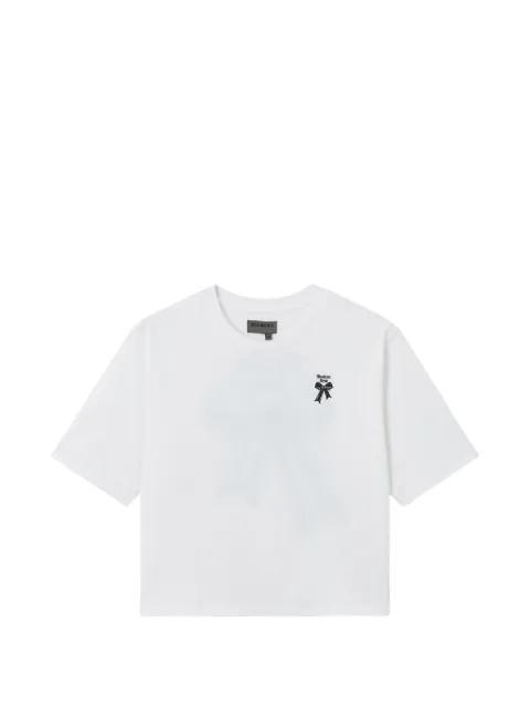 bow-print T-shirt by MUSIUM DIV.
