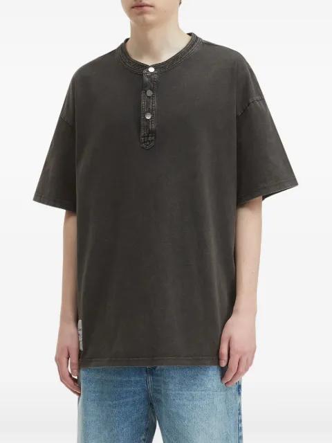 button-detail oversized T-shirt by MUSIUM DIV.