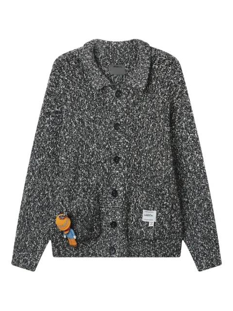 button knitted cardigan by MUSIUM DIV.
