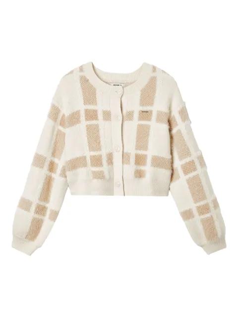 check-pattern cardigan by MUSIUM DIV.