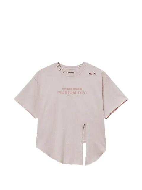 distressed relaxed-fit T-shirt by MUSIUM DIV.