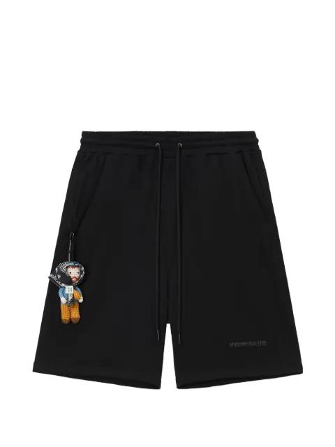 drawstring appliqué shorts by MUSIUM DIV.