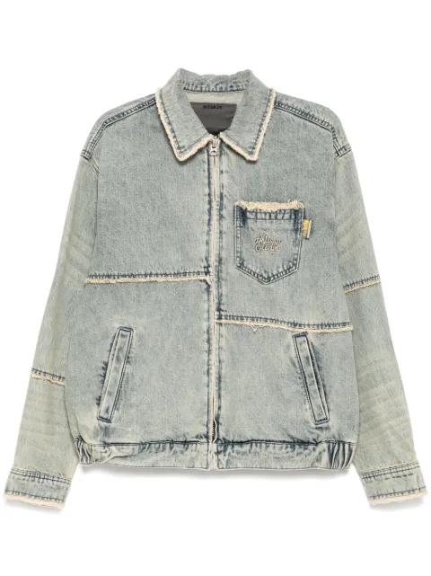 embroidered denim jacket by MUSIUM DIV.