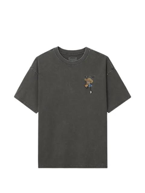embroidered detail T-shirt by MUSIUM DIV.
