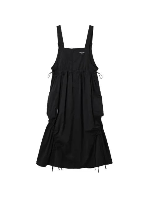 gathered pinafore dress by MUSIUM DIV.