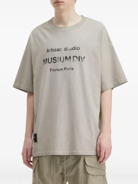 graphic-print oversized T-shirt by MUSIUM DIV.