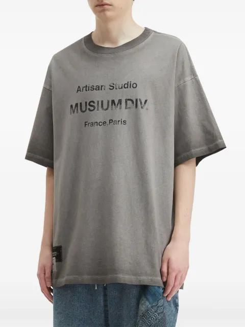 graphic-print oversized T-shirt by MUSIUM DIV.