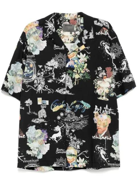 graphic-print shirt by MUSIUM DIV.