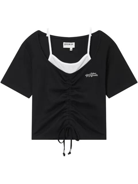 layered T-shirt by MUSIUM DIV.