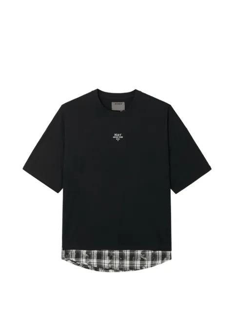 layered-effect logo-print T-shirt by MUSIUM DIV.