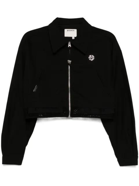 logo cropped jacket by MUSIUM DIV.