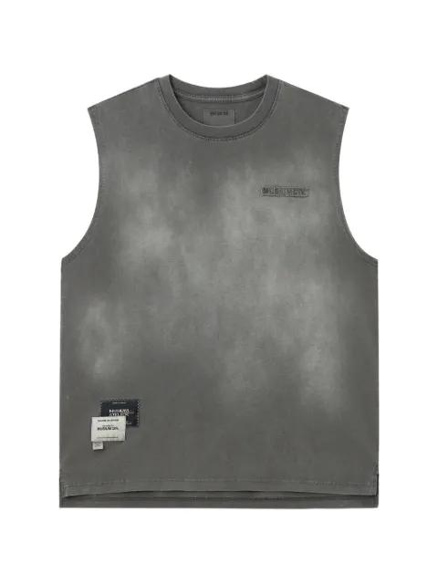 logo-detail sleeveless vest by MUSIUM DIV.