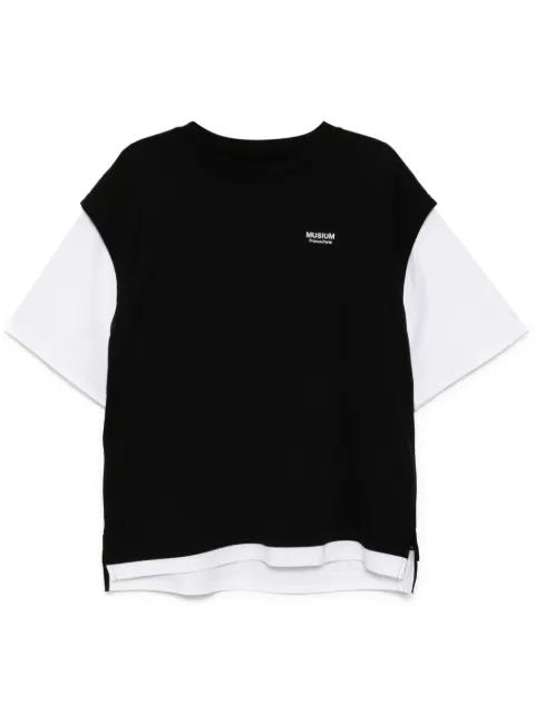 logo-embroidered T-shirt by MUSIUM DIV.